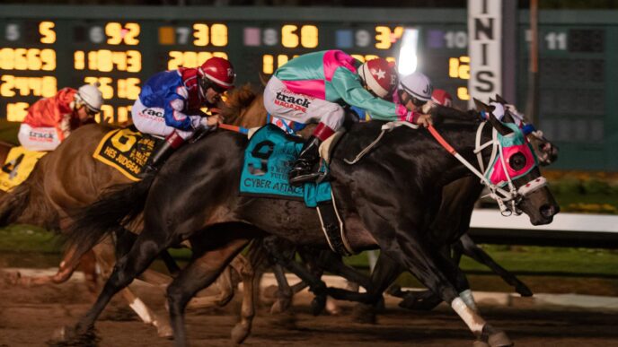 Los Alamitos Two Million Futurity final Cyber Attack finishes ahead of Jeriko
